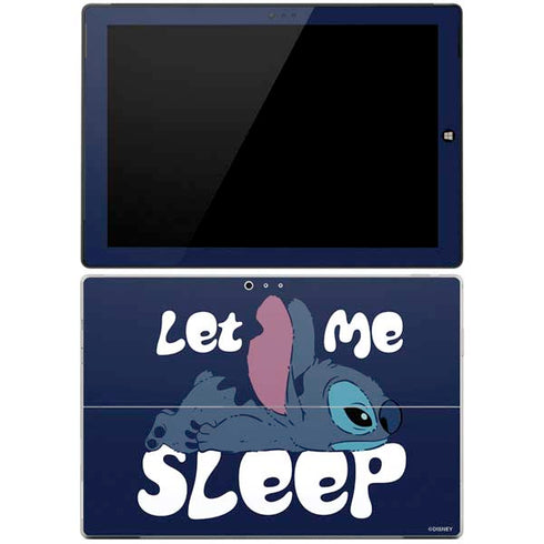 Disney Lilo and Stitch Let Me Sleep Surface Pro 3 Skin